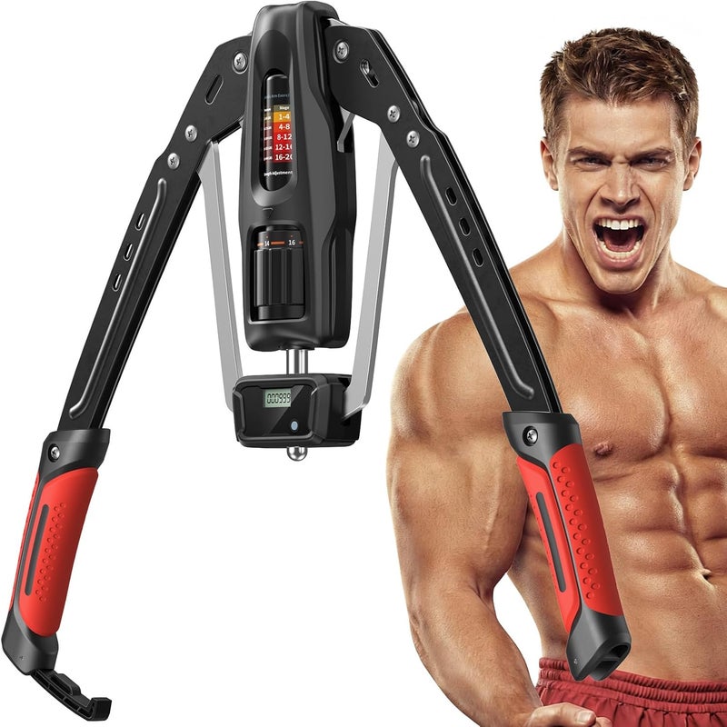 Merach Twister Arm Exerciser, 22-440lb Hydraulic Power, Adjustable Home Chest Expander, Shoulder Muscle Training Fitness Equipment, Arm Enhanced Exercise Strengthener - Image 1